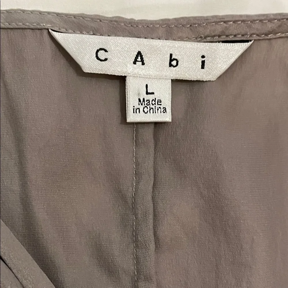CABi Grey Silk Sleeveless Tank Top Blouse Womens Size Large - Picture 2 of 11
